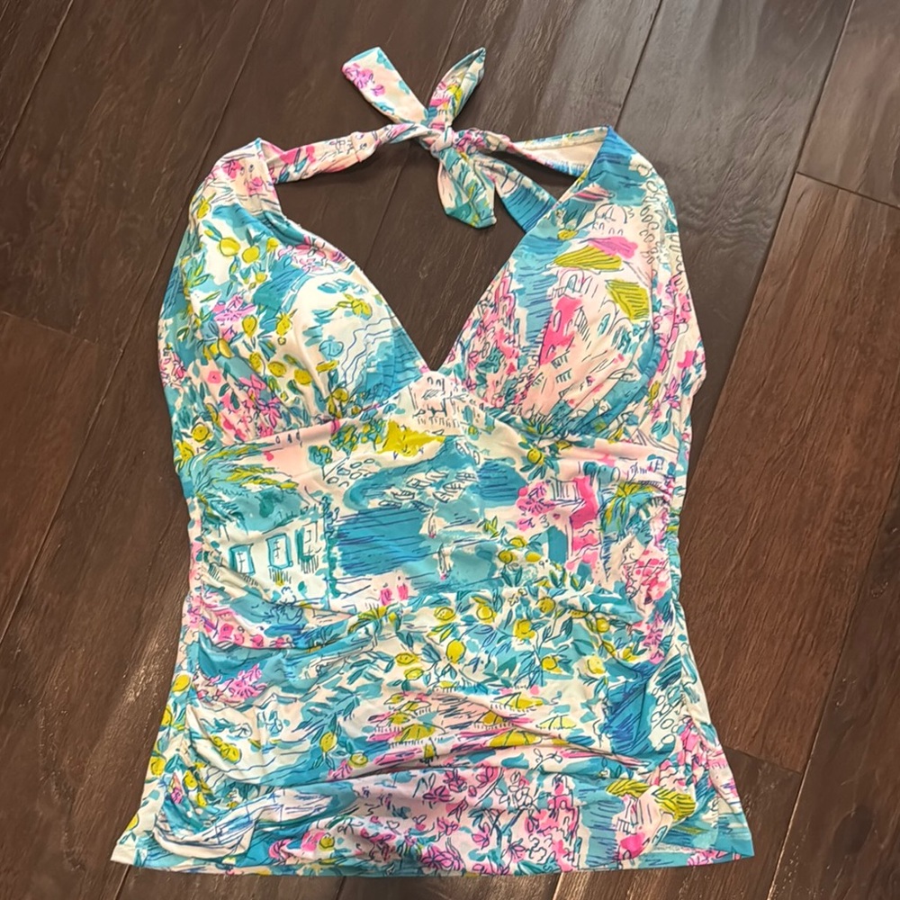 Lilly Pulitzer Halter Tankini Swim Top